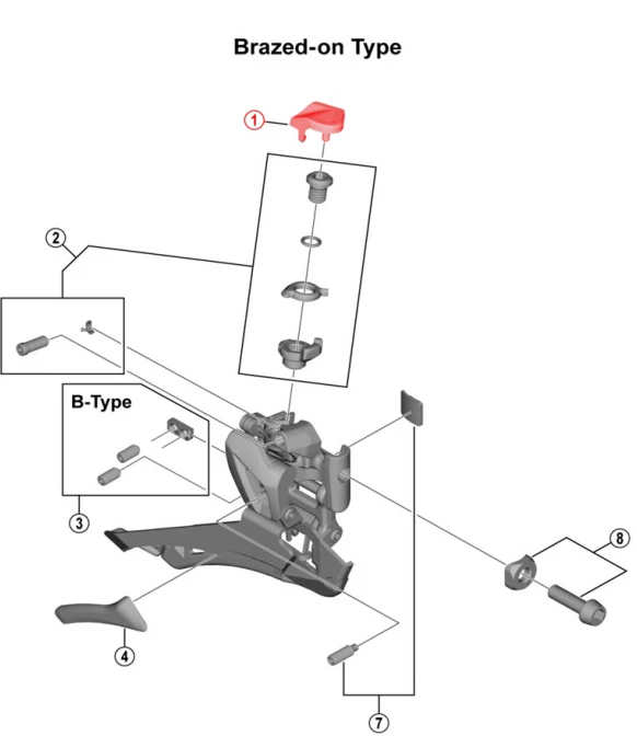 Shimano CAPOT VIS SERRE CABLE FD-R9100