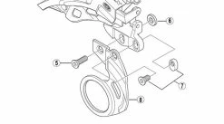 Shimano Vis De Fixation A Avec écrou (E- Type-Tretlager Fixation) (Nr. 7)
