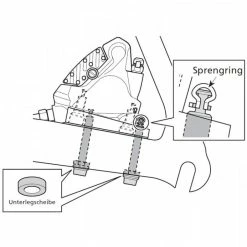 Shimano Adaptateur étrier Disque 160mm Flat Mount