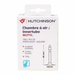 Chambre à Air Vélo Route Hutchinson 700x20 à 25 Butyl Valve 48mm