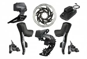 Groupe SRAM FORCE ETAP AXS DISQUE HYDRAULIQUE 2x12 Vitesses (partie électrique Seule)