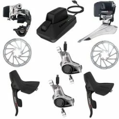 Groupe Sram Red E.TAP HRD DISC FLAT Mount 2x12 (partie électrique + Frein)