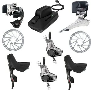 Groupe Sram Red E.TAP HRD DISC FLAT Mount 2x12 (partie électrique + Frein)